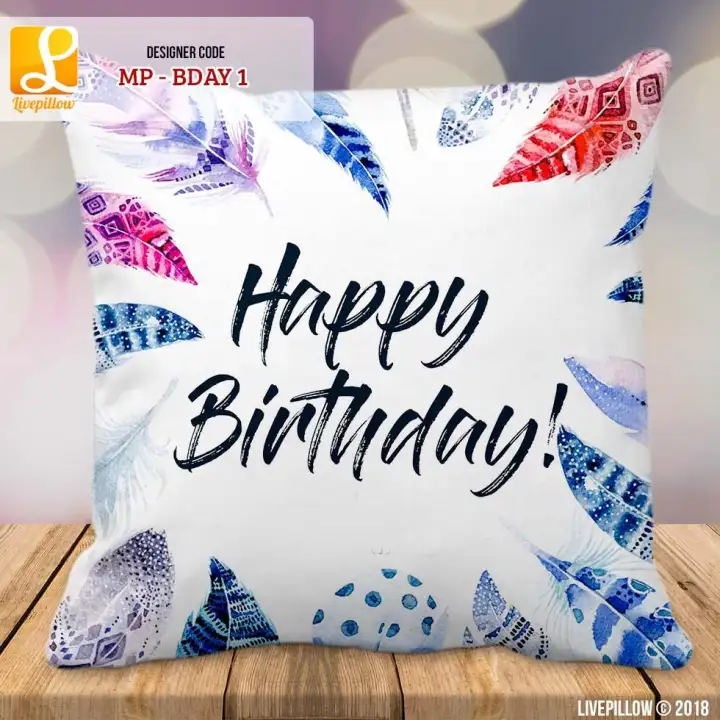 Happy Birthday Pillow Perfect Gift Lazada Ph