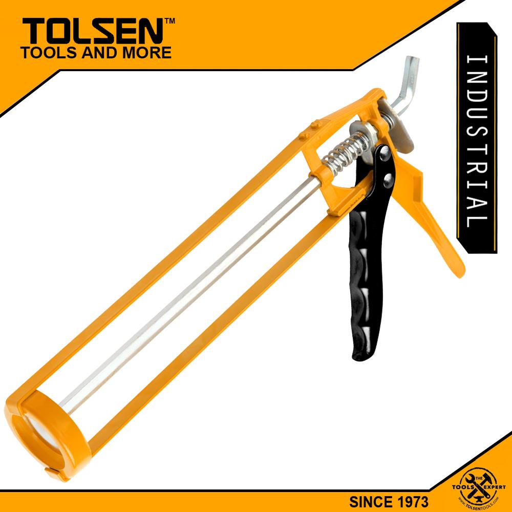 Tolsen Skeleton Caulking Gun (225mm,9") Springloaded Springs and Bolts