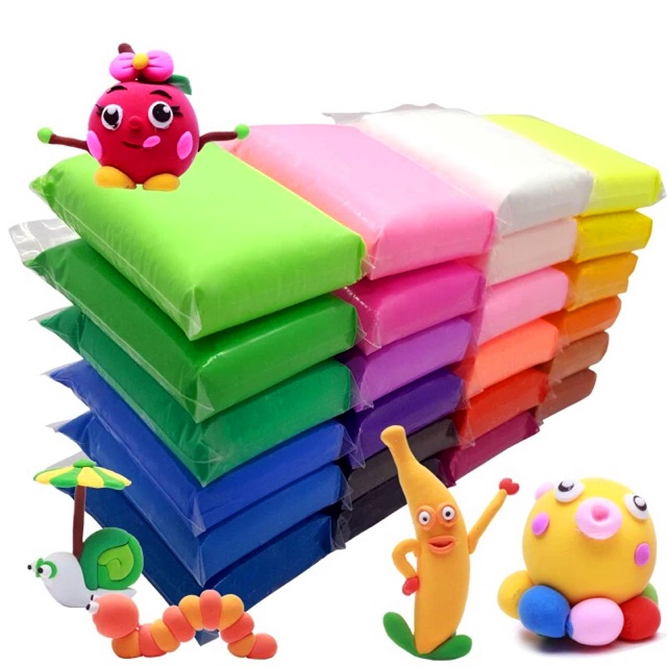 24 pcs Super Light Magic Clay Modeling Clay Dough Toy for Kids