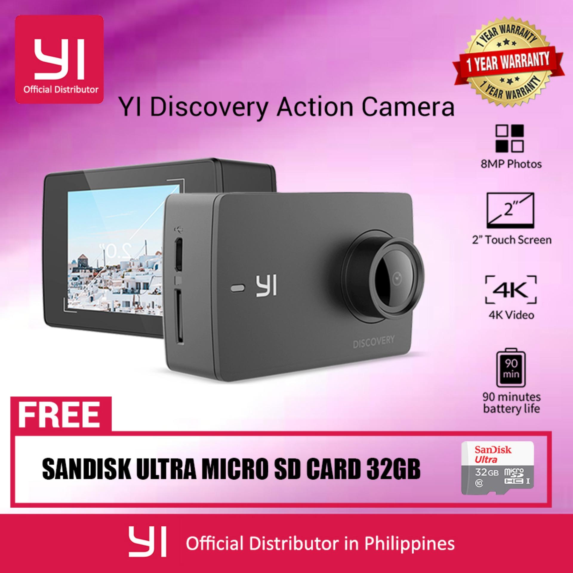 YI Discovery Action Cam Camera, 4K Sports Cam with 2.0