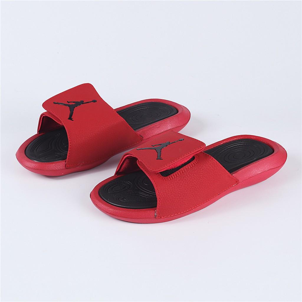 red jordan sandals