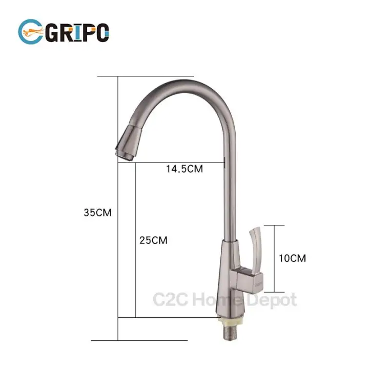 Gripo High Quality Stainless Kitchen Faucet Lazada Ph