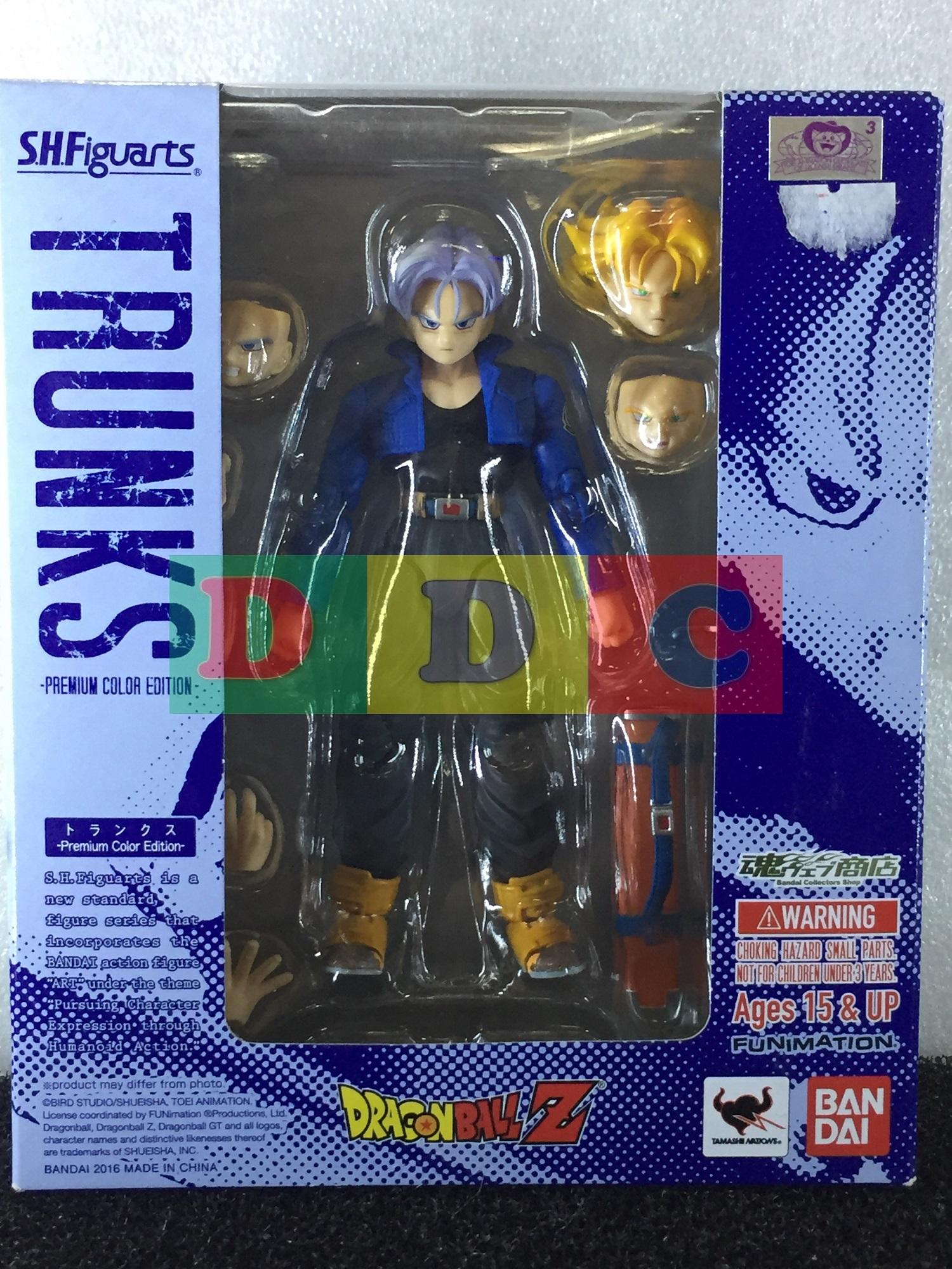 BANDAI S.H. FIGUARTS DRAGON BALL TRUNKS PREMIUM COLOR EDITION ACTION