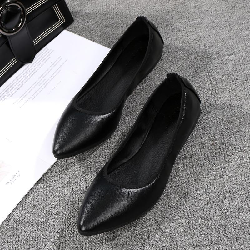 black flat shoes for work