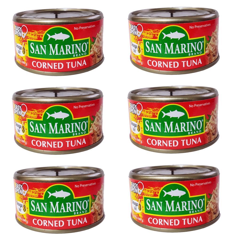 San Marino Corned Tuna 180g Set of 6 Lazada PH