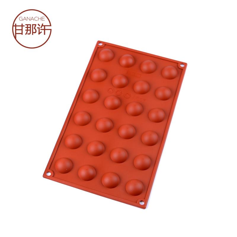 Gan Đó Xu Ý SiliKoMart24 THẬM CHÍ Nhỏ Bán Nguyệt Cầu Khuôn Silicone Khuôn Bánh SF006