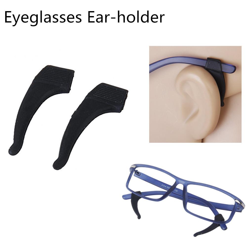 4 Pairs Soft Anti Slip Silicone Holder for Glasses Ear Hook Sleeve Retainer Eyeglass Eyewear Sunglasses Grip Temple Tip Sports