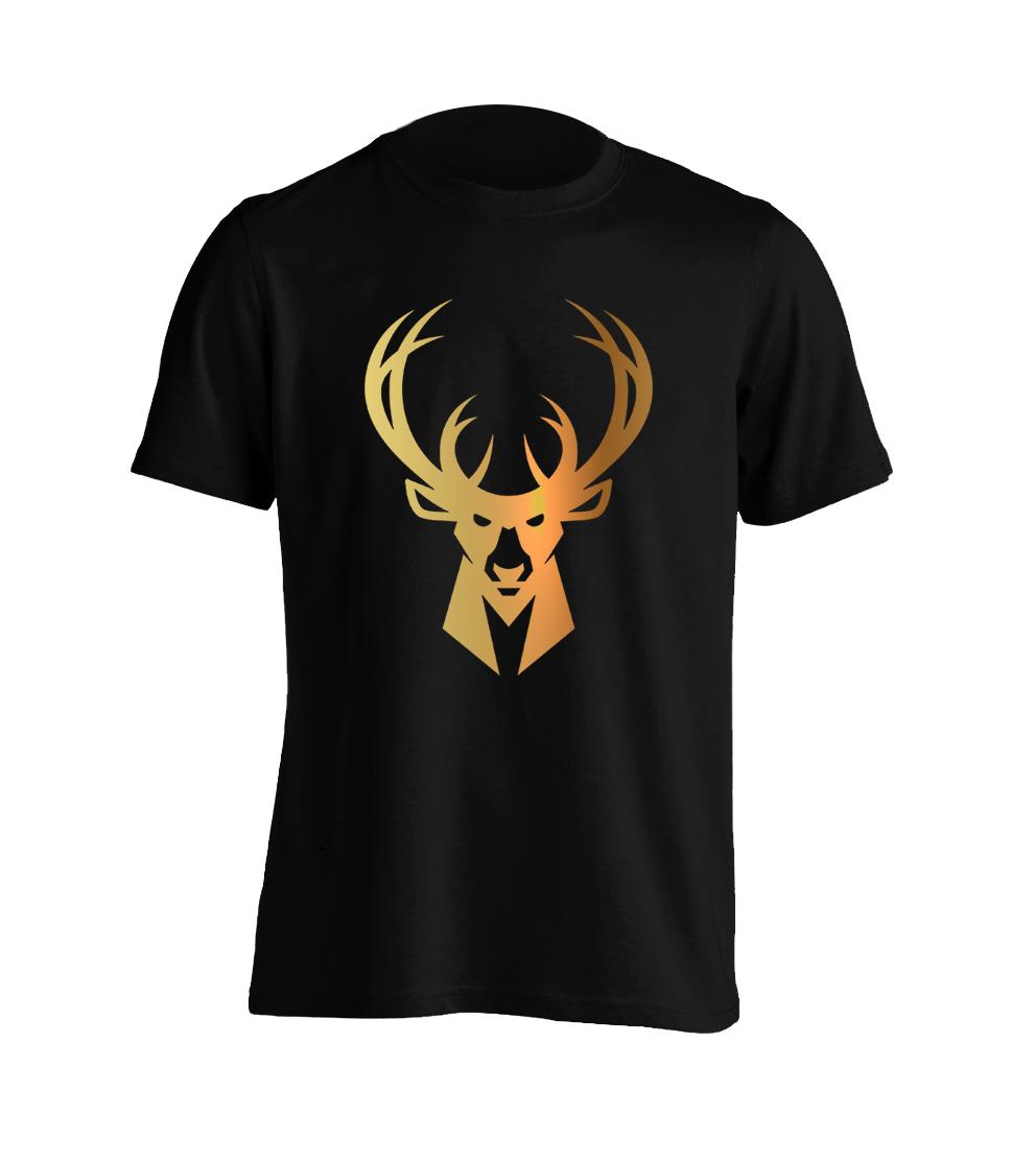 bucks gold logo shirt