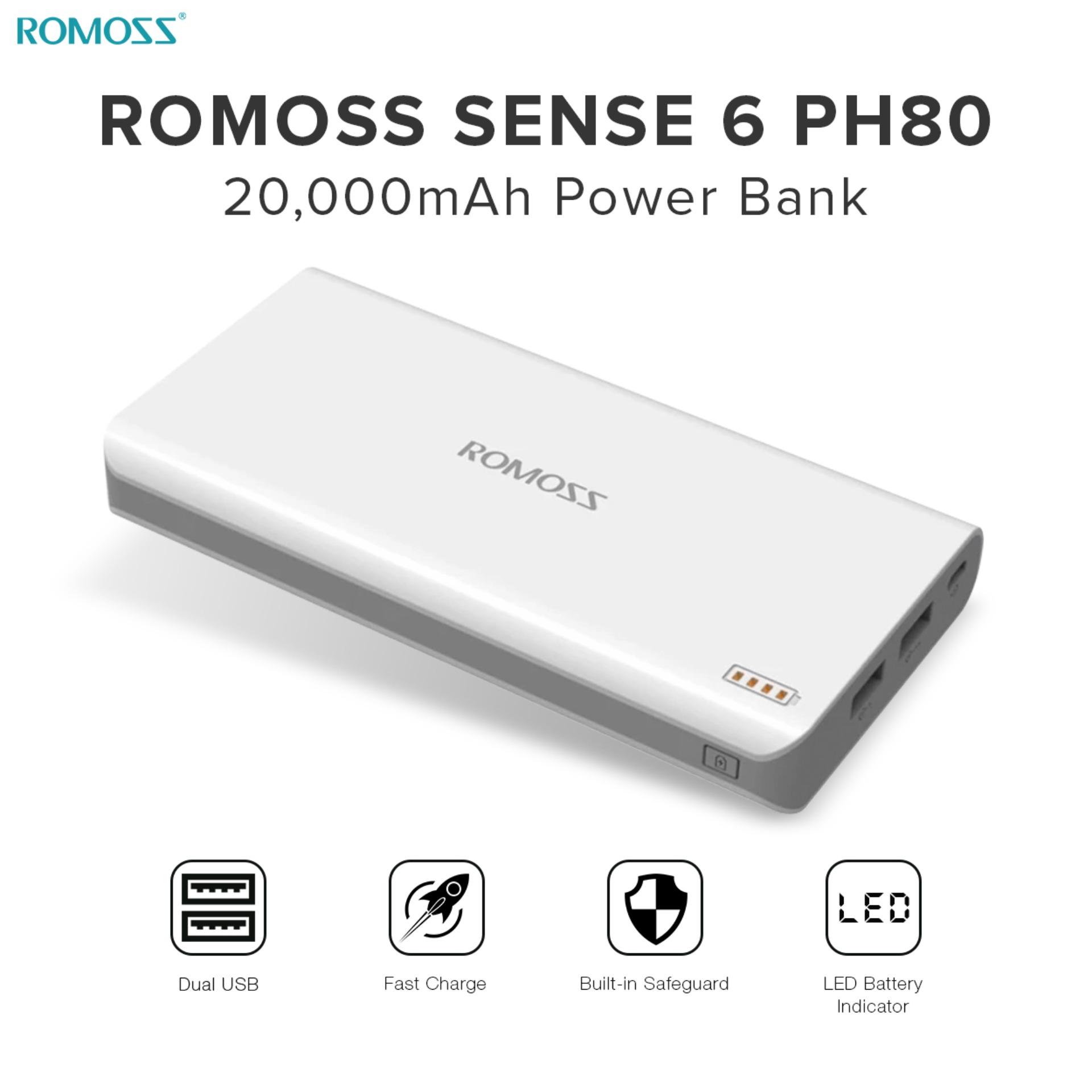 Romoss Sense 6 PH80 20000mAh Fast Charging Power Bank