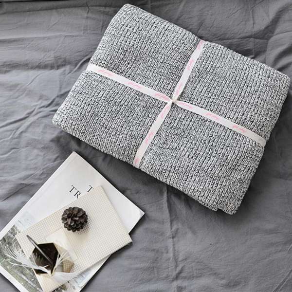 Duy Nhất Mùa Đông Màu Trang Trí Tấm Thảm 100% Cotton Đi Chăn Người Lười Sô Pha Thường Ngủ Trưa Chăn 100% Cotton Hai Người 1.8