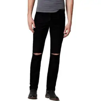 Mens Knee Ripped Black Jeans: Buy sell 