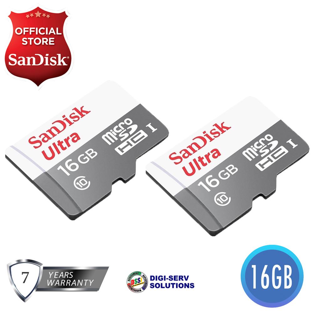 Карта памяти sandisk ultra sdhc 16gb uhs i u1 class10 sdsdunc 016g gn6in