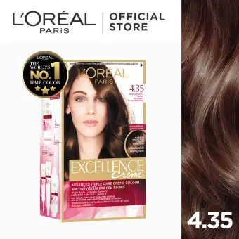 Excellence Creme Hair Color 4 35 Dark Chocolate Brown World S No 1 By L Oreal Paris W Protective Serum Conditioner