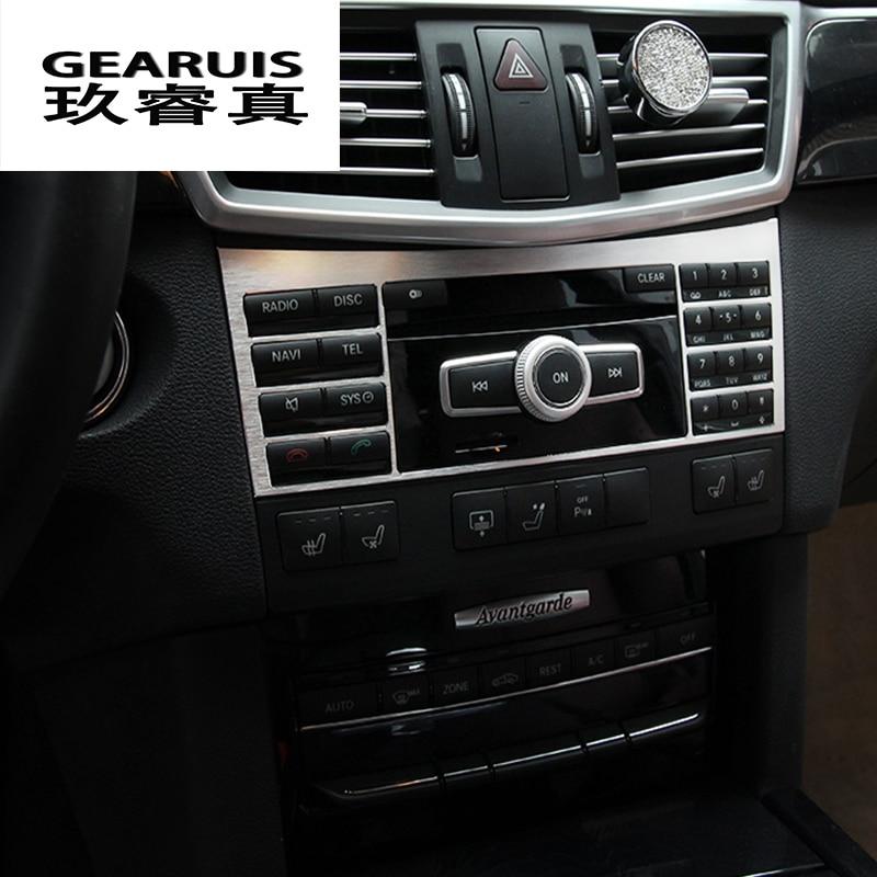 Car Styling Center Console CD Panel Decoration Cover Trim For Mercedes