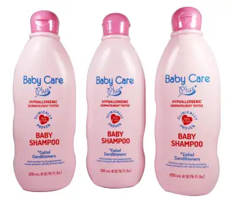 pink baby shampoo