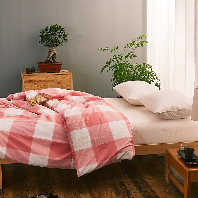 100% Cotton Đơn Vỏ Chăn Tốt Đơn Chiếc Bông Giặt Nước Vỏ Chăn Không In Phong Cách Nhật Bản 100% Cotton Vỏ Chăn Lưới Đồng Bằng Bộ Đồ Dùng Trên Giường Sản Phẩm Duy Nhất