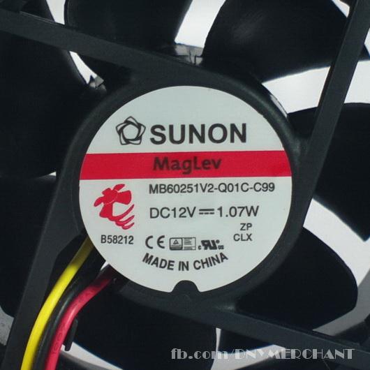 Original Sunon MagLev 60mm x 60mm x 25mm 12V 1.07W Cooling Fan Blower
