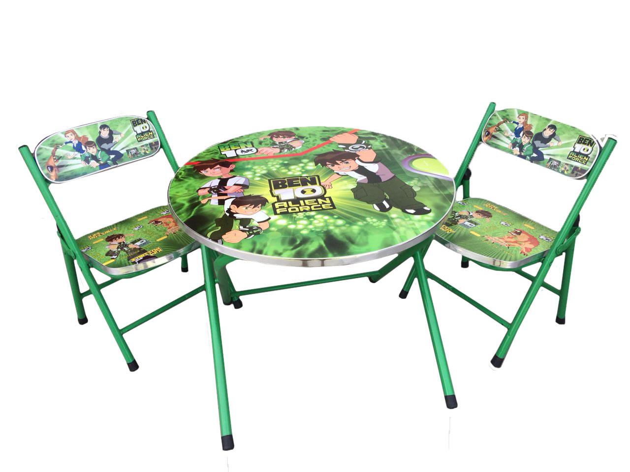 cartoon character table and chair set