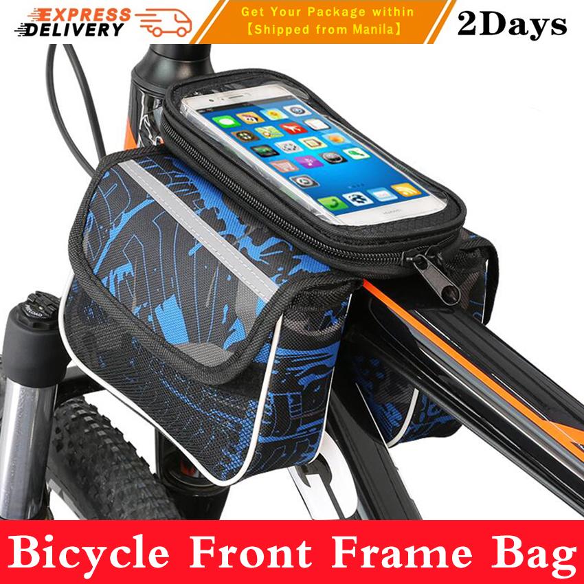Bag Bycicle Bike Saddle Waterproof Front Touch Cycling Frame Handlebar Phone New