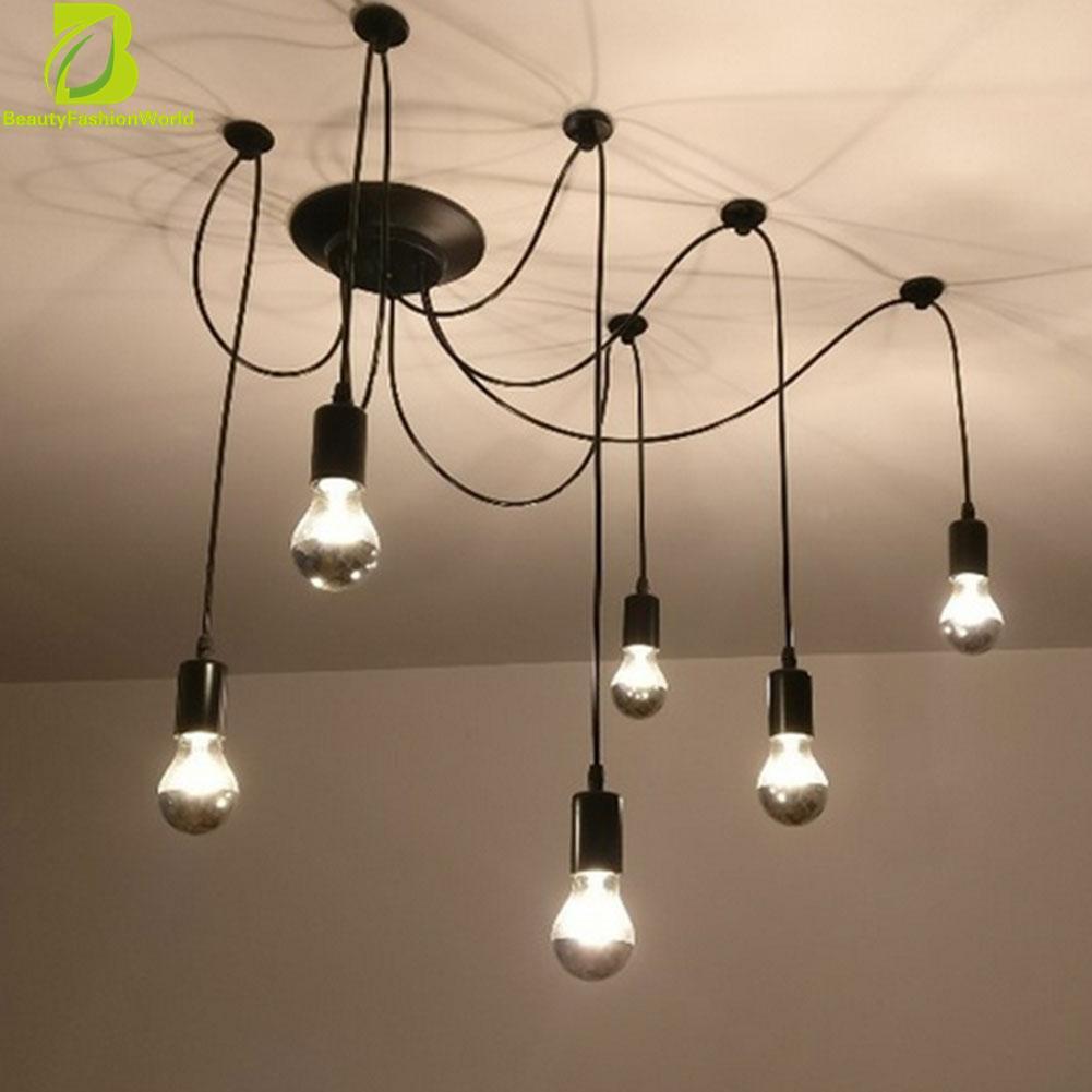 Beautyfashionworld 5 Lamp Holder Pendant Lights Retro Spider Chandelier Ceiling Lamp 1 2m Intl