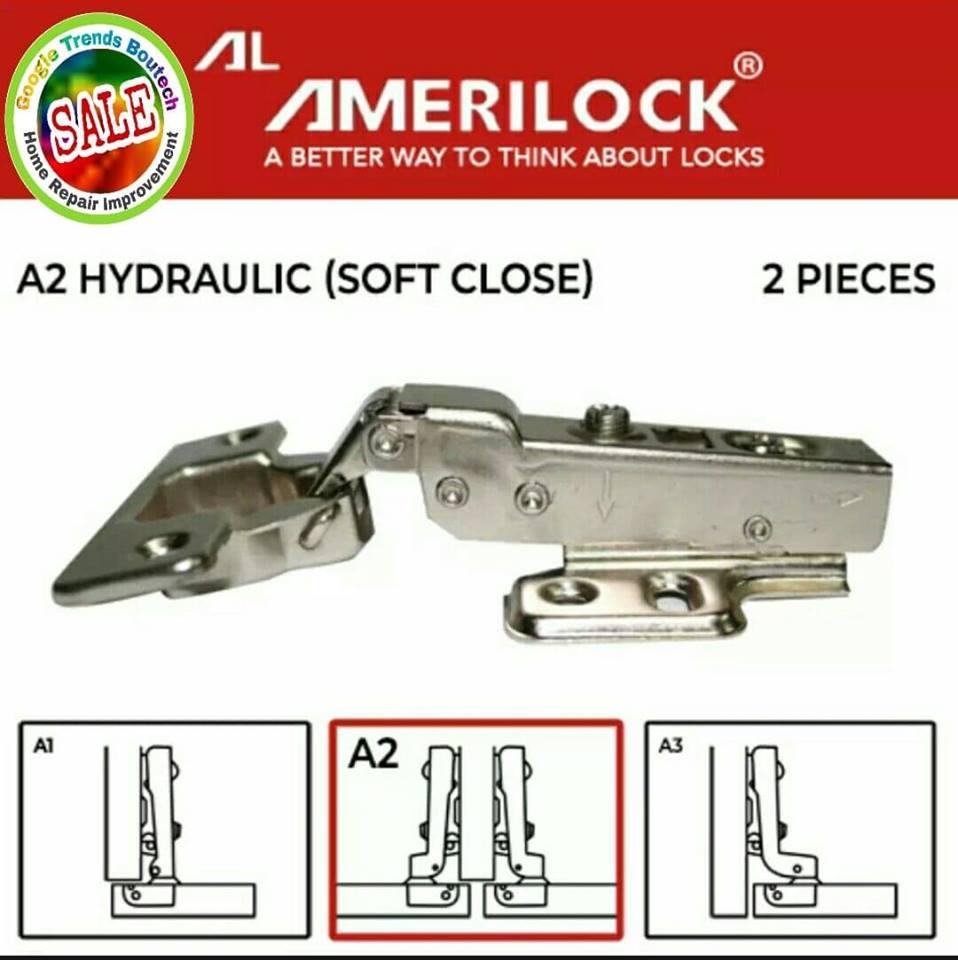 1pack (2pcs.) Amerilock Concealed Hinges Half Overlay or Semi Lap C2