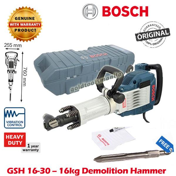 Bosch GSH 1630 Professional 16 kg Demolition Hammer / Jackhammer / Chipping Gun Lazada PH