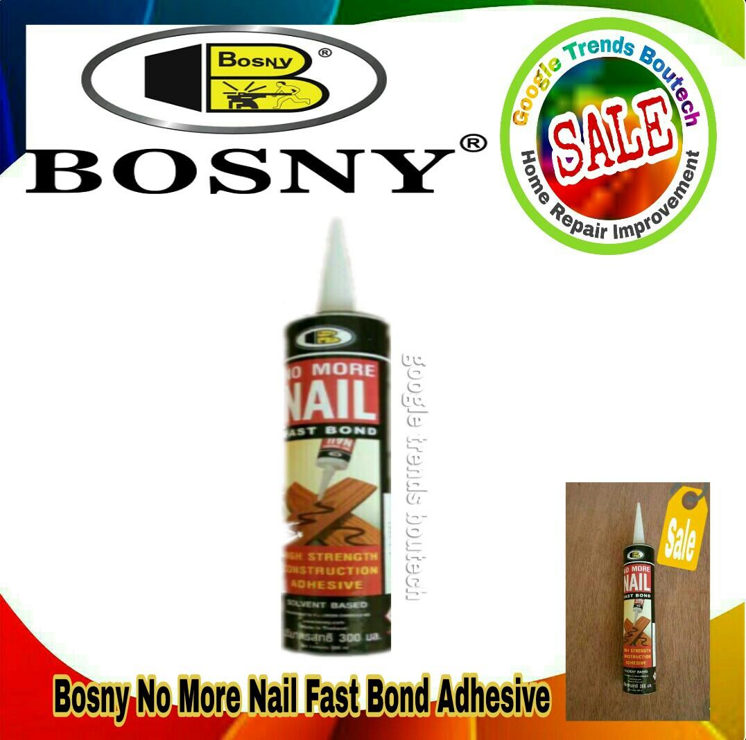 Bosny No More Nails Fast bond High Strength Construction Adhesive (Brown) |  Lazada PH