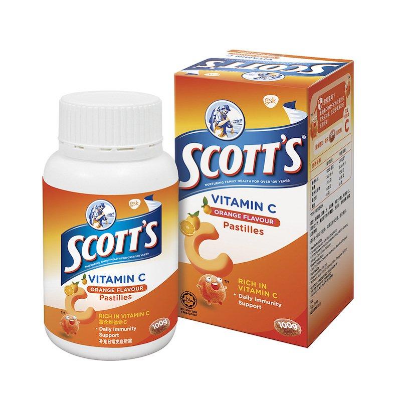 Scotts Chewable Vitamin C Orange Pastilles for Kids 100g Lazada PH