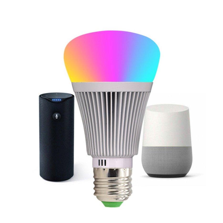 Nóng Người Bán E27 7 W Thông Minh Wifi Bóng Đèn ỨNG DỤNG Điều Khiển Đèn Mờ Bóng Đèn RGB Bóng Đèn Hoạt Động Với Alexa