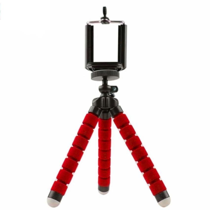 Monkey Pod Flexible Mini Tripod for DSLR, DSC, Camcorder, Action Cam, Digital Camera with Mount (Red)