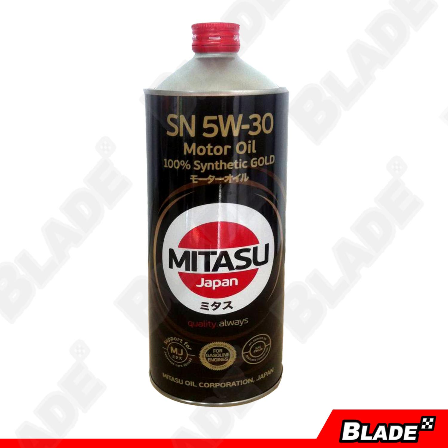 Mitasu MJ101 SN 5W30 Motor Oil 100 Synthetic Gold 1L for Gasoline