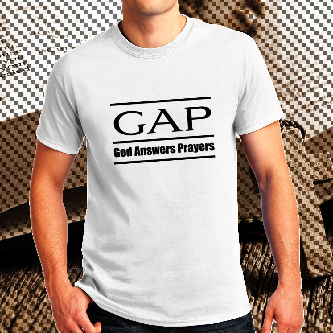 gap god answers prayers t shirt