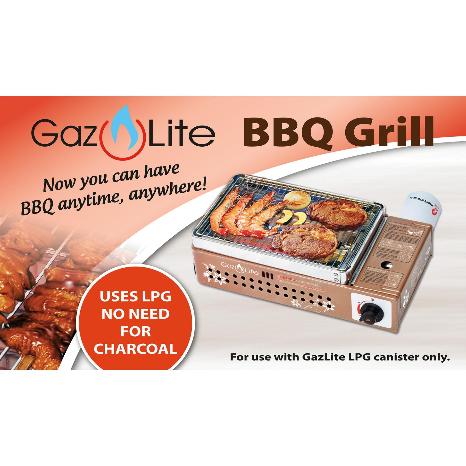 Gaz Lite LPG BBQ Grill + 2 Gaz Lite LPG Canisters review and price