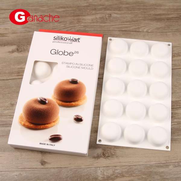 Gan Đó Xu Ý Silikomart 5 THẬM CHÍ Nón Lốc Xoáy Quả Cầu Ma Thuật Silicone Bánh Bánh Mousse Khuôn Gửi Công Thức