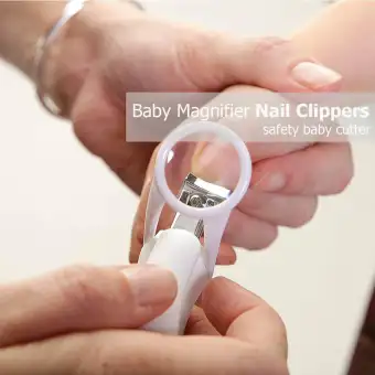 nail clipper with magnifying glass