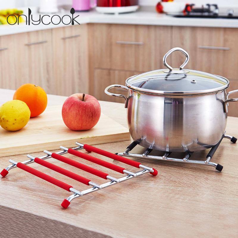 Onlycook Chịu Nhiệt Miếng Lót Cách Nhiệt Đệm Ngồi Đồ Gia Dụng Dày Thép Không Rỉ Miếng Lót Nồi Chống Nóng Tấm Lót Bàn Ăn Bát Đĩa Cát Miếng Lót Nồi