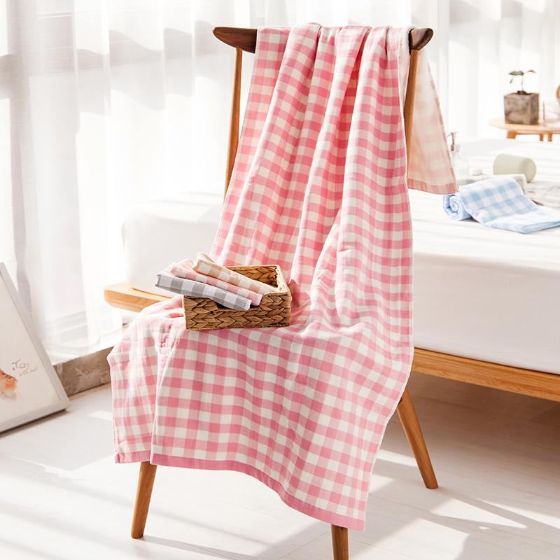 Kiến Thức Mới Về Cuộc Sống 100% Cotton Vải Xô Khăn Mặt Người Lớn Rửa Mặt Mềm Mại Hút Nước Xuất Khẩu Phong Cách Nhật Bản Kẻ Sọc Đồ Gia Dụng 100% Cotton