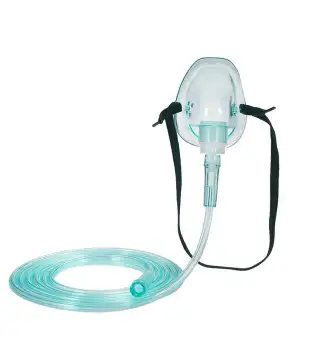 oxygen mask and tubing