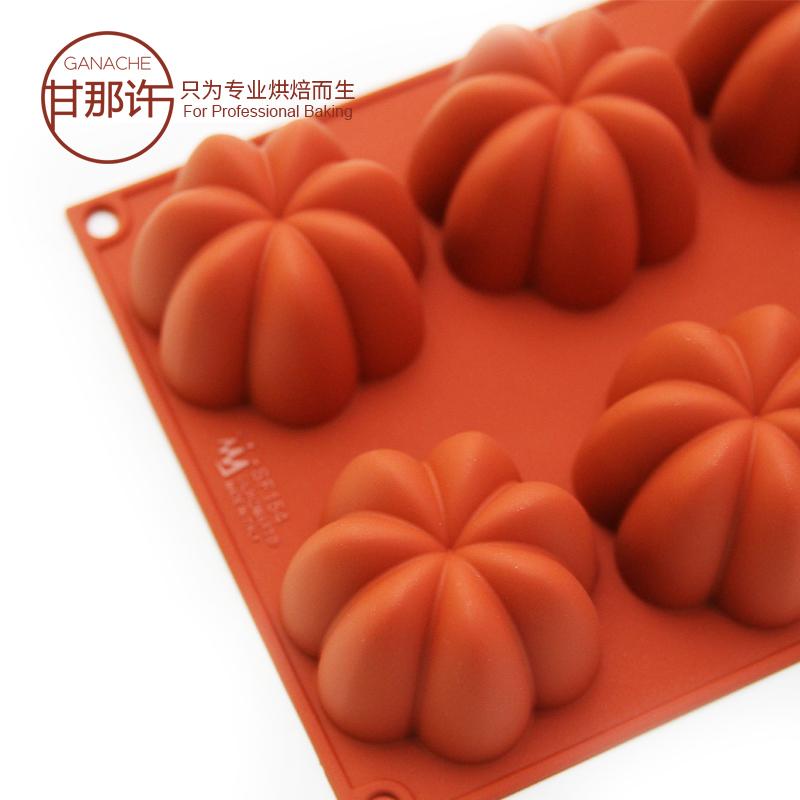 Gan Đó Xu SF154 Ý Silikomart 8 THẬM CHÍ Hoa Khuôn Bánh Mousse Bánh Silicone Cao Su Bộ Tạo Khuôn Hình