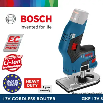 Bosch Gkf 12v 8 Gkf 12 Cordless Palm Edge Router Trimmer Ec