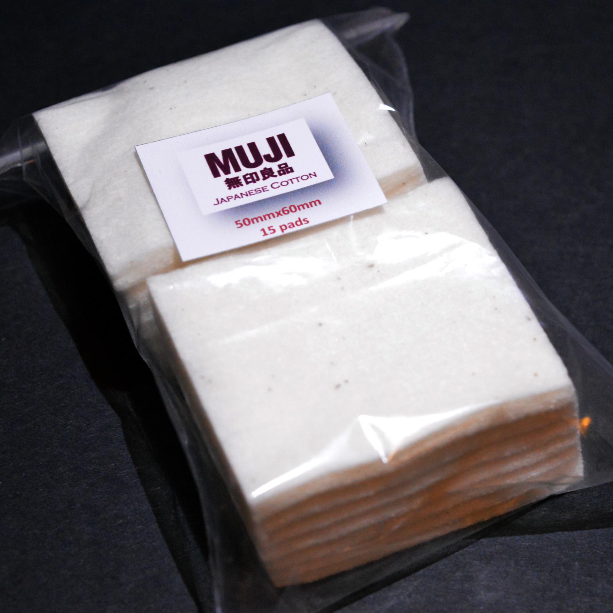 MUJI ORGANIC COTTON 15 PADS review and price