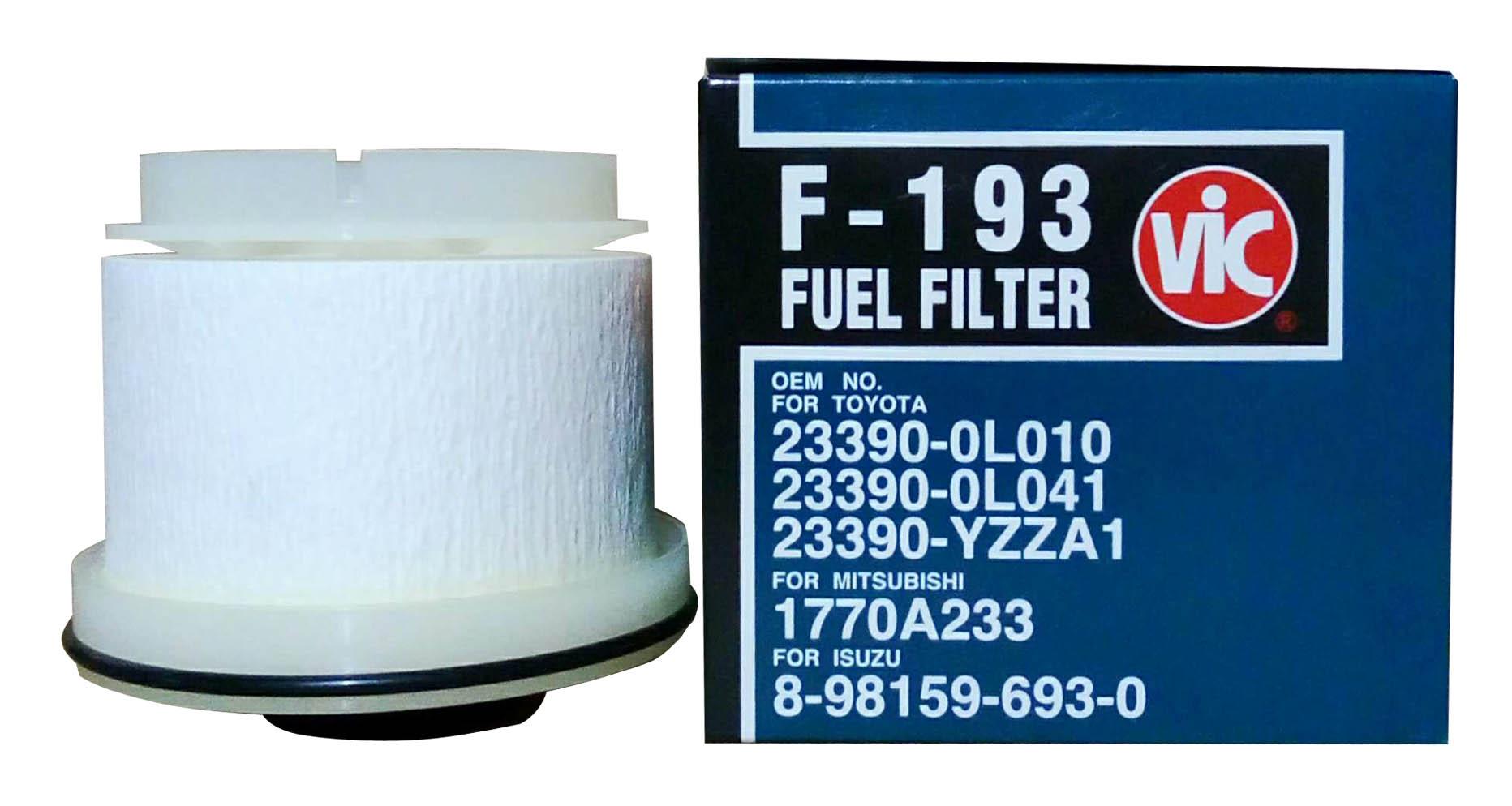 VIC F193 Fuel Filter for Toyota Innova 2.5 TD Toyota Fortuner 2.5 TD
