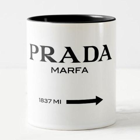 prada marfa mug