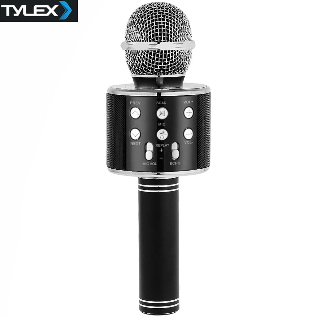  Tylex TY-858 Wireless Portable Handheld Bluetooth Microphone for Android & iOS (Black)