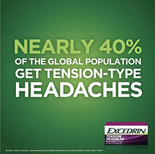 Excedrin Tension Headache AspirinFree Caplets for Head, Neck, and