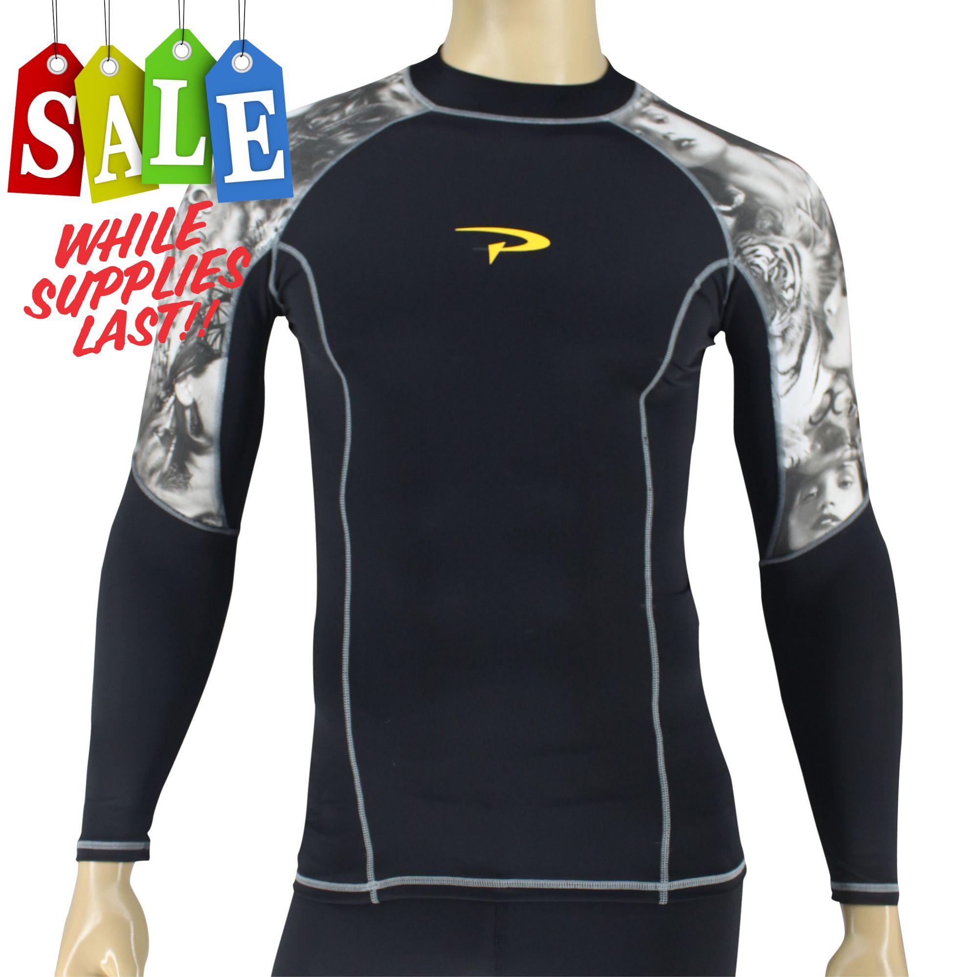 PROCARE MARINE 8318 Men Rash Guard High Neck, UltraViolet Protection