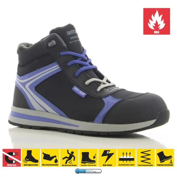 composite toe high top sneakers