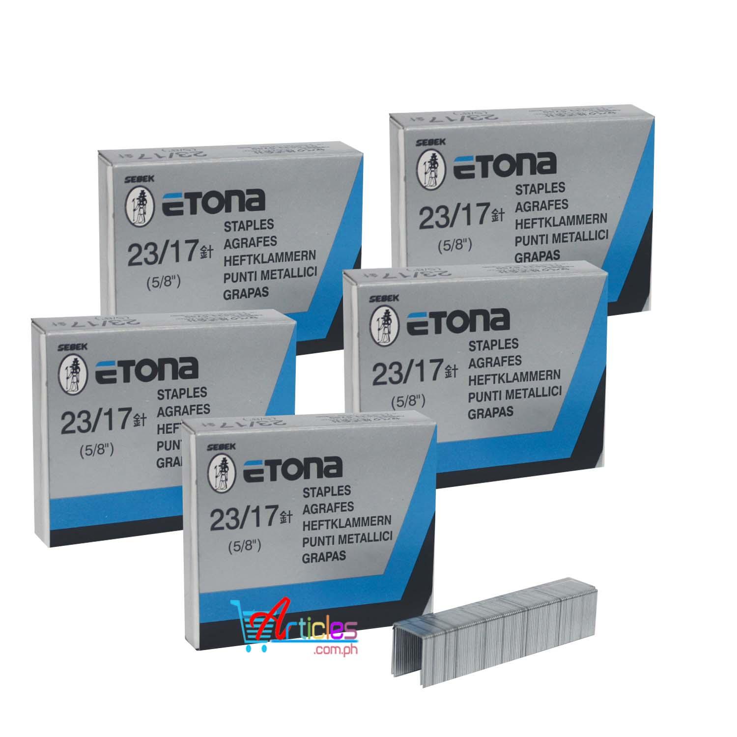 Etona Heavy Duty Staple Wire 23/17 17mm (1000 pieces X 5 box) Lazada PH