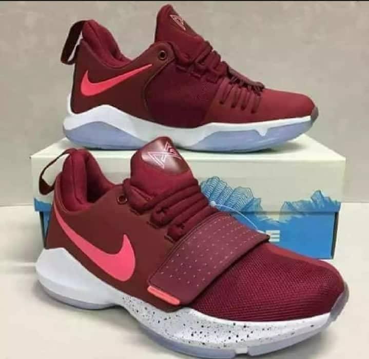 paul george shoes maroon