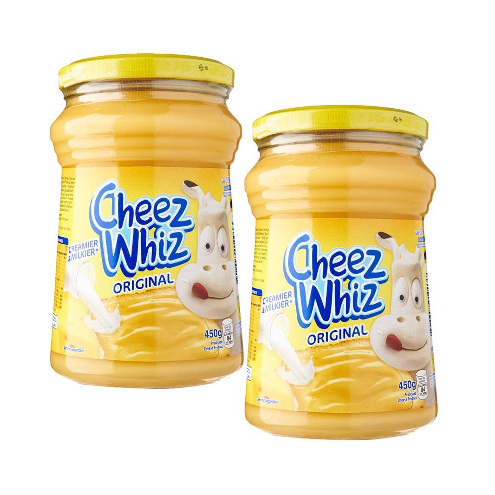Kraft Cheez Whiz Original Cheese Spread 2 Pack (450g per Bottle